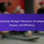 Campaign Budget Allocation: Strategies, Impact, and Efficiency